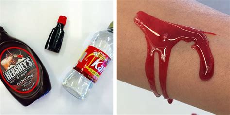 how to use fake blood on clothing|how to make artificial blood.